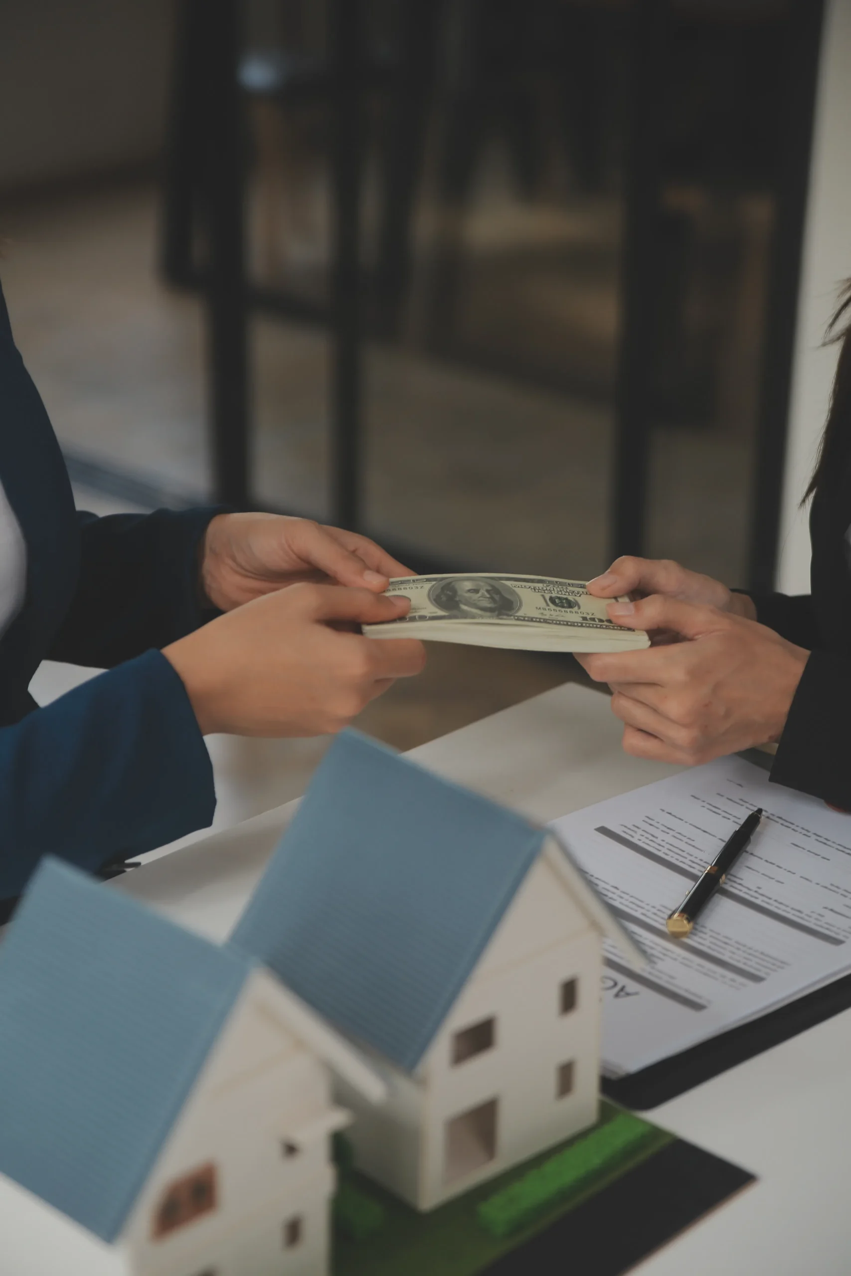 business-signing-contract-buy-sell-house-insurance-agent-analyzing-about-home-investment-loan-real-estate-concept